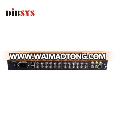 cable tv decoder with rf ip asi input and 8 av output for catv system